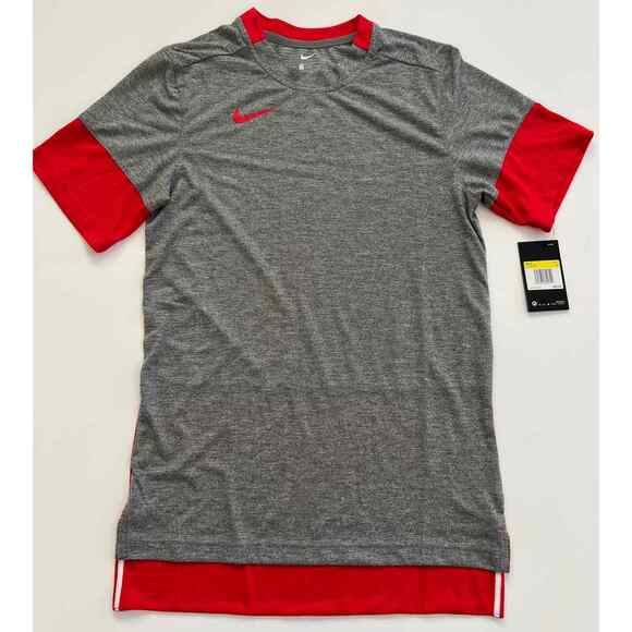 Nike Men's Gray/Red Team Player Short Sleeve CI4545-034 Size S NWT. - Picture 1 of 8